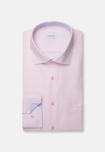 Comfort Business Hemd Struktur in Rosa |  Seidensticker Onlineshop