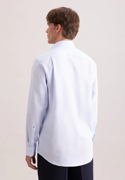 Comfort Business Hemd Struktur in Hellblau |  Seidensticker Onlineshop