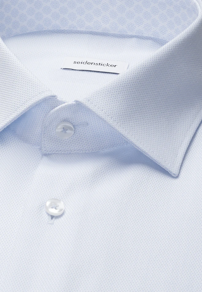 Comfort Chemise d'affaires Structure dans Bleu Clair | Boutique en ligne Seidensticker