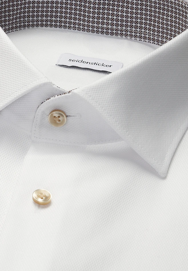 Comfort Chemise d'affaires Structure dans Blanc | Boutique en ligne Seidensticker