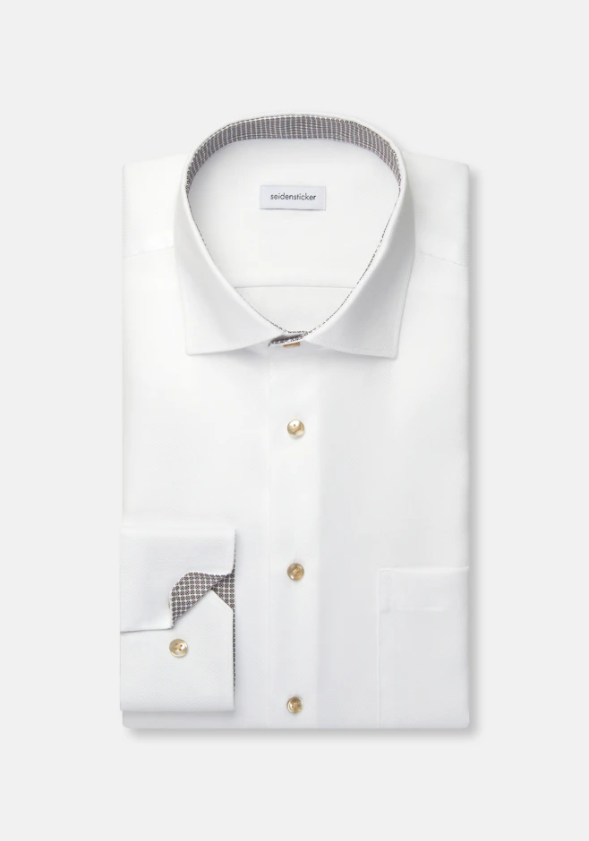 Comfort Chemise d'affaires Structure dans Blanc | Boutique en ligne Seidensticker