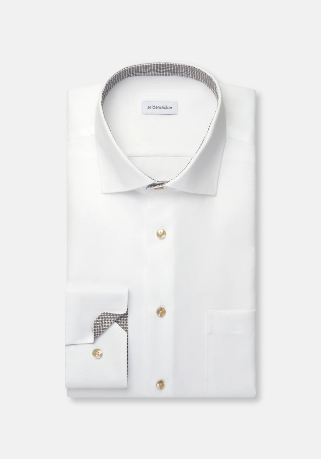 Comfort Chemise d'affaires Structure dans Blanc | Boutique en ligne Seidensticker