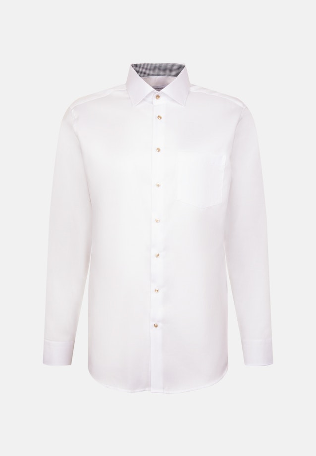 Comfort Business Hemd Struktur in Weiß |  Seidensticker Onlineshop