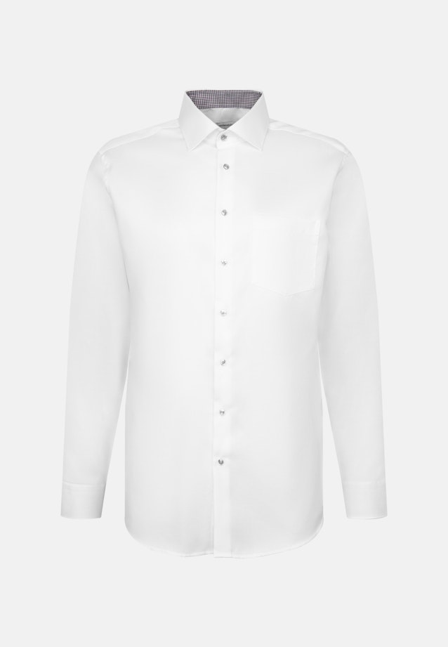 Comfort Business Hemd Struktur in Weiß |  Seidensticker Onlineshop