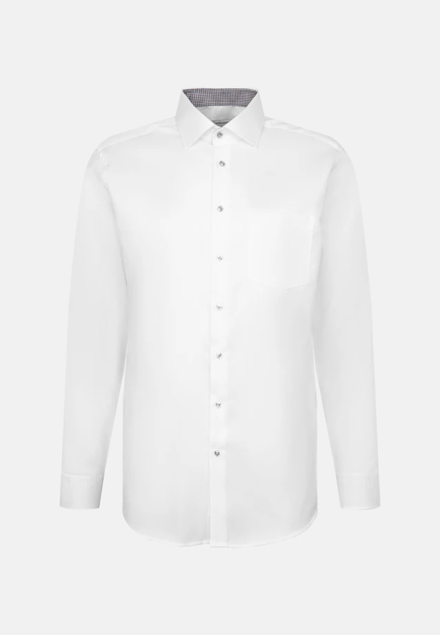 Comfort Business Hemd Struktur in Weiß |  Seidensticker Onlineshop