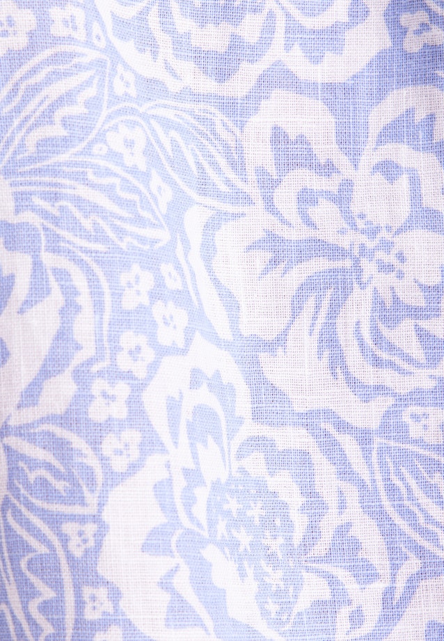 Shaped Leinenhemd Druck in Hellblau |  Seidensticker Onlineshop