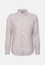 Slim Leinenhemd Gestreift in Grün |  Seidensticker Onlineshop