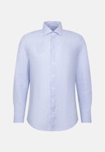 Slim Leinenhemd Gestreift in Mittelblau |  Seidensticker Onlineshop