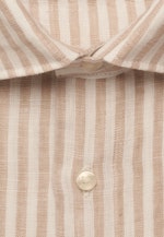 Shaped Leinenhemd Gestreift in Beige |  Seidensticker Onlineshop