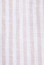 Shaped Leinenhemd Gestreift in Beige |  Seidensticker Onlineshop