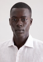 Shaped Chemise en lin Rayures in Beige |  Seidensticker Onlineshop