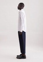 Shaped Chemise en lin Rayures in Beige |  Seidensticker Onlineshop