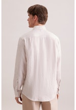 Regular Chemise en lin Rayures in Beige |  Seidensticker Onlineshop