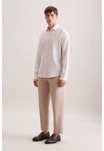 Regular Chemise en lin Rayures in Beige |  Seidensticker Onlineshop