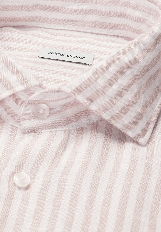 Regular Linen shirt Stripes in Beige | Seidensticker online shop