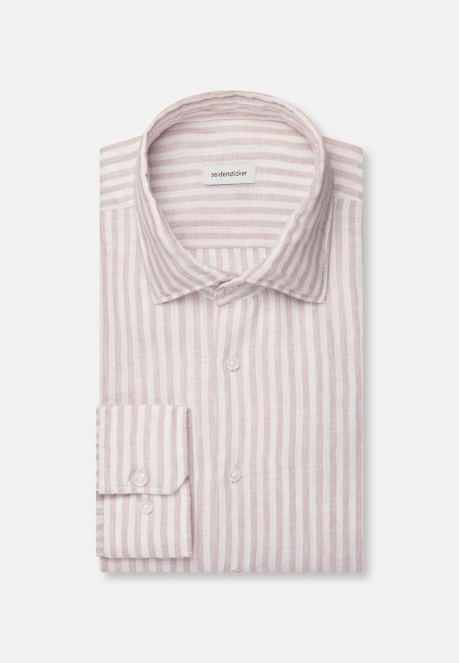Regular Linen shirt Stripes in Beige | Seidensticker online shop