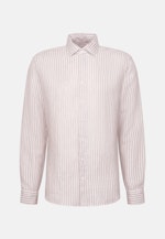 Regular Linen shirt Stripes in Beige |  Seidensticker Onlineshop