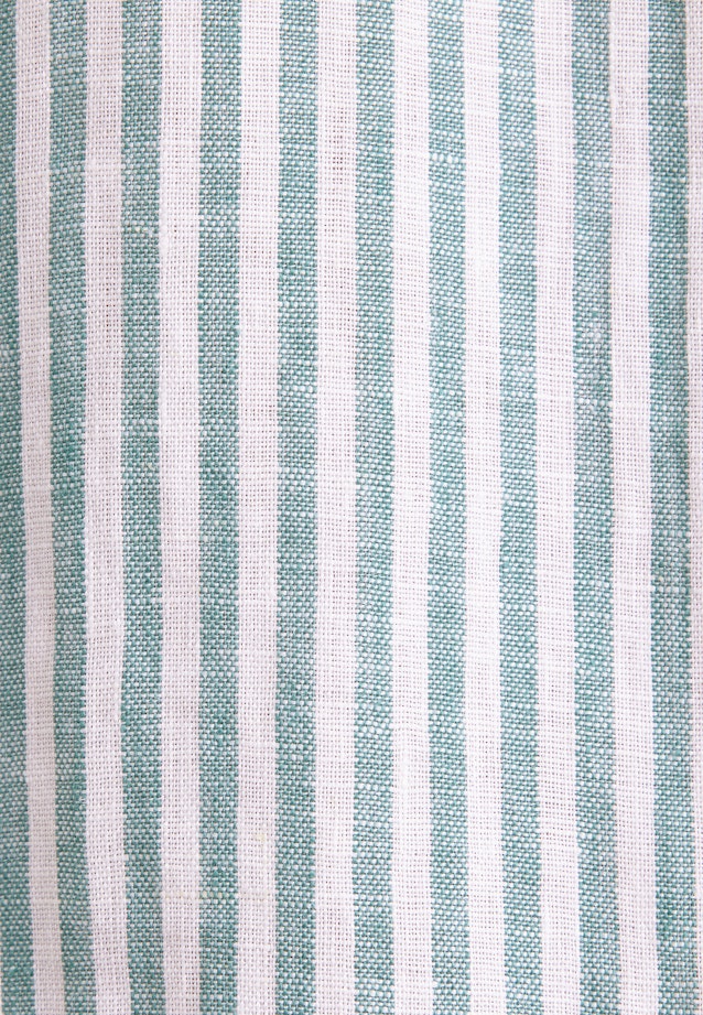 Regular Chemise en lin Rayures in Turquoise |  Seidensticker Onlineshop