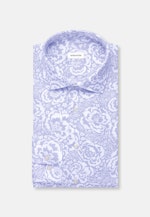 Regular Leinenhemd Druck in Hellblau |  Seidensticker Onlineshop