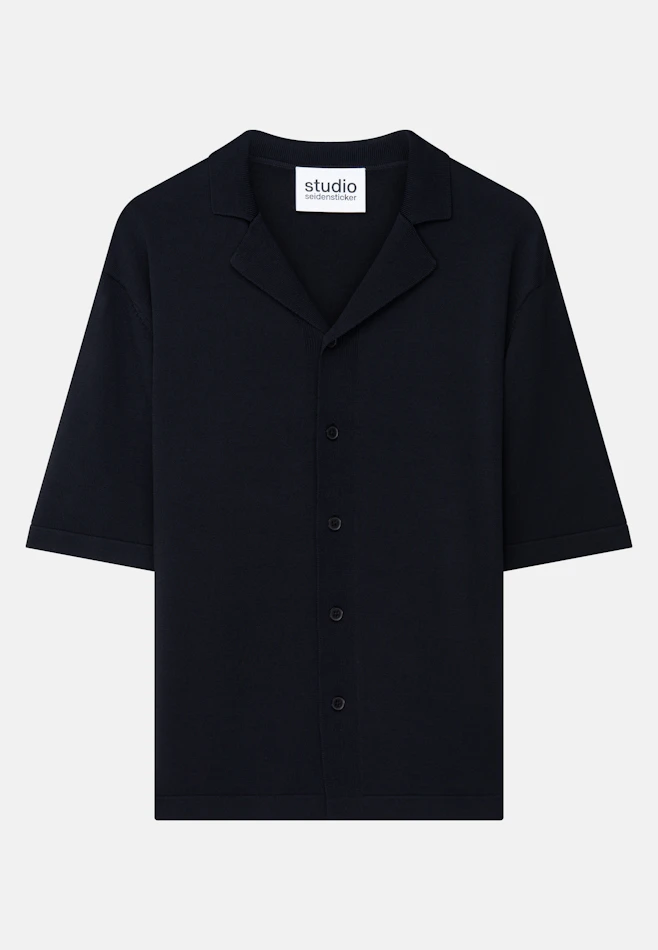 Resort Shirt aus Viskose/Nylon in Schwarz | Seidensticker Onlineshop