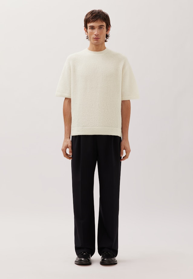 Oversized T-Shirt en maille Uni in Ecru |  Seidensticker Onlineshop