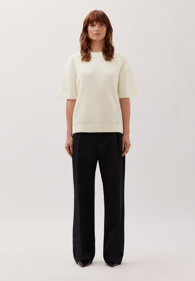 Oversized T-Shirt en maille Uni in Ecru |  Seidensticker Onlineshop