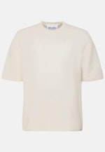 Oversized T-Shirt en maille Uni in Ecru |  Seidensticker Onlineshop