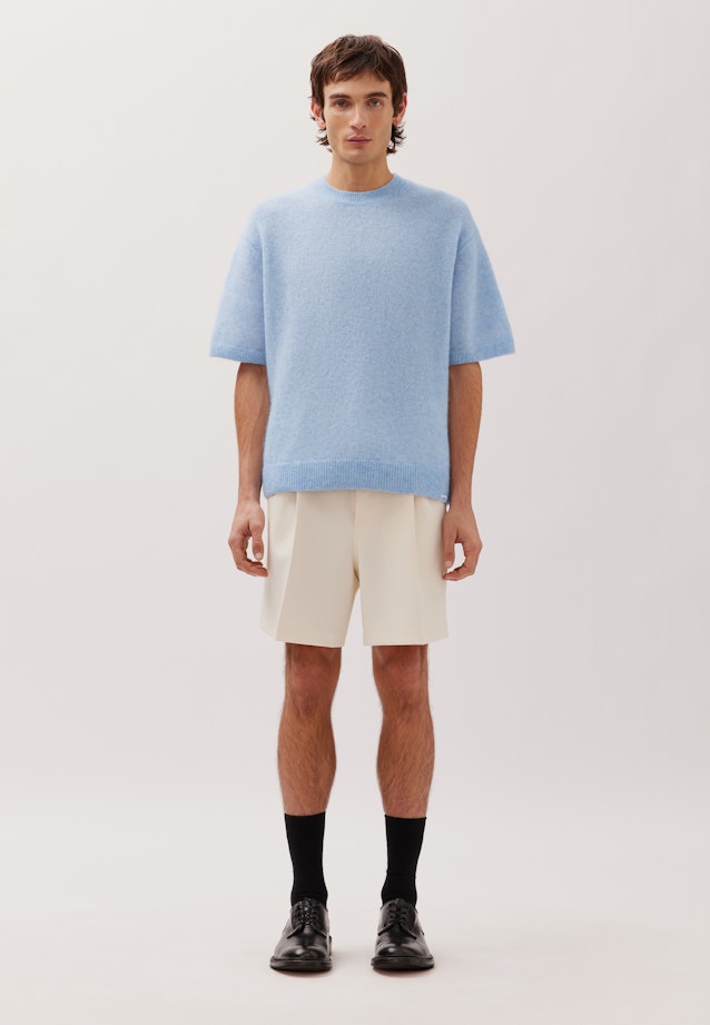 Oversized T-Shirt en maille Uni in Bleu Clair |  Seidensticker Onlineshop