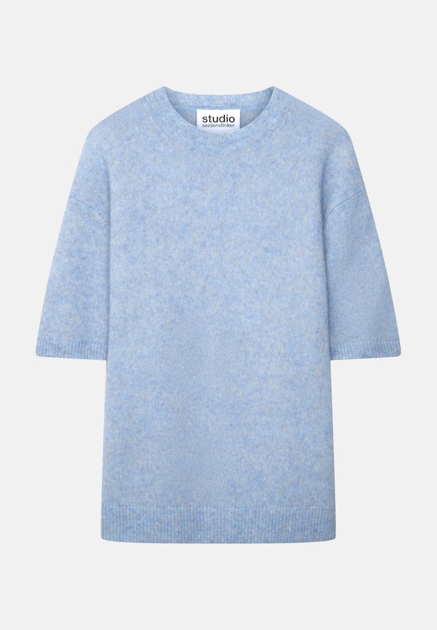 Oversized T-Shirt en maille Uni in Bleu Clair |  Seidensticker Onlineshop