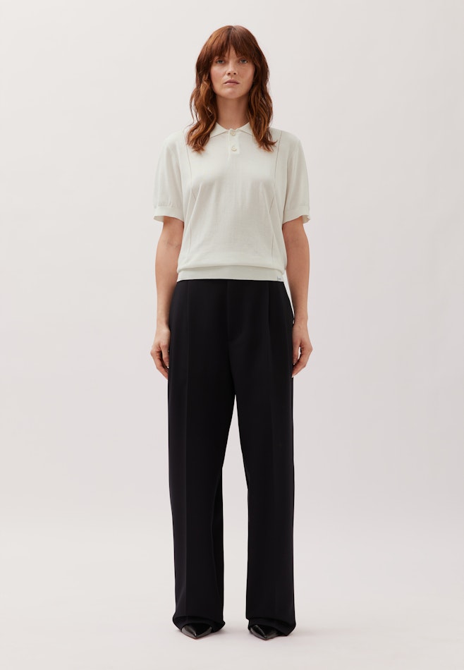 Regular Polo en maille Uni dans Ecru | Boutique en ligne Seidensticker