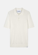 Regular Polo en maille Uni in Ecru |  Seidensticker Onlineshop