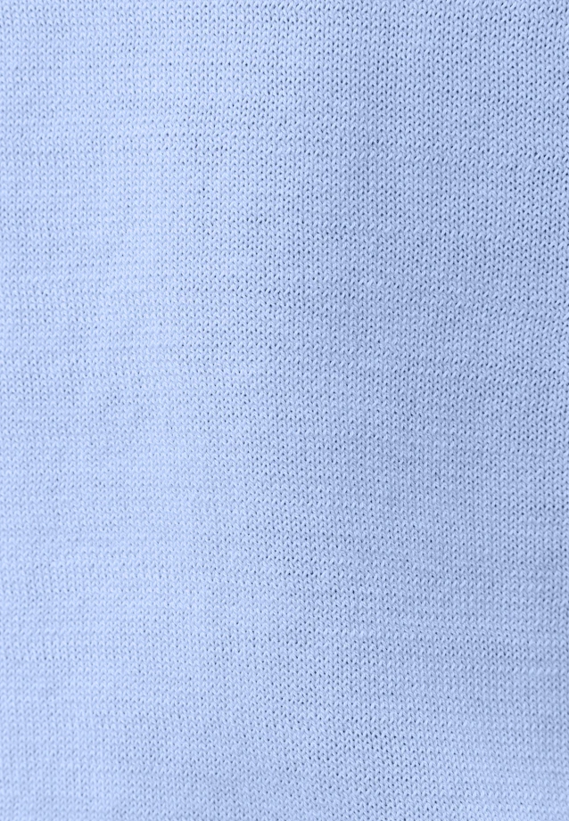 Kurzarm Poloshirt aus Baumwolle/Seide in Hellblau |  Seidensticker Onlineshop