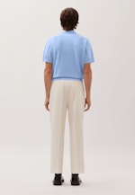 Regular Polo en maille Uni in Bleu Clair |  Seidensticker Onlineshop