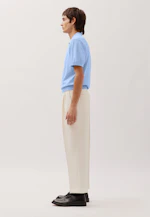 Kurzarm Poloshirt aus Baumwolle/Seide in Hellblau |  Seidensticker Onlineshop