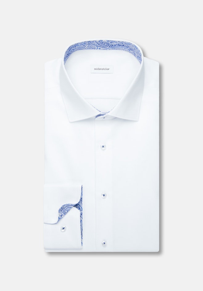 Regular Chemise d'affaires Uni dans Blanc | Boutique en ligne Seidensticker
