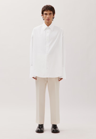 Oversized Chemise à la mode Uni in Blanc |  Seidensticker Onlineshop