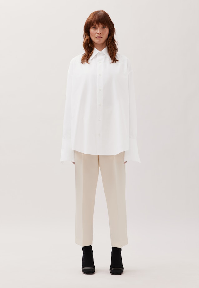Oversized Chemise à la mode Uni in Blanc |  Seidensticker Onlineshop
