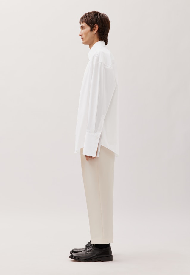 Oversized Chemise à la mode Uni in Blanc |  Seidensticker Onlineshop