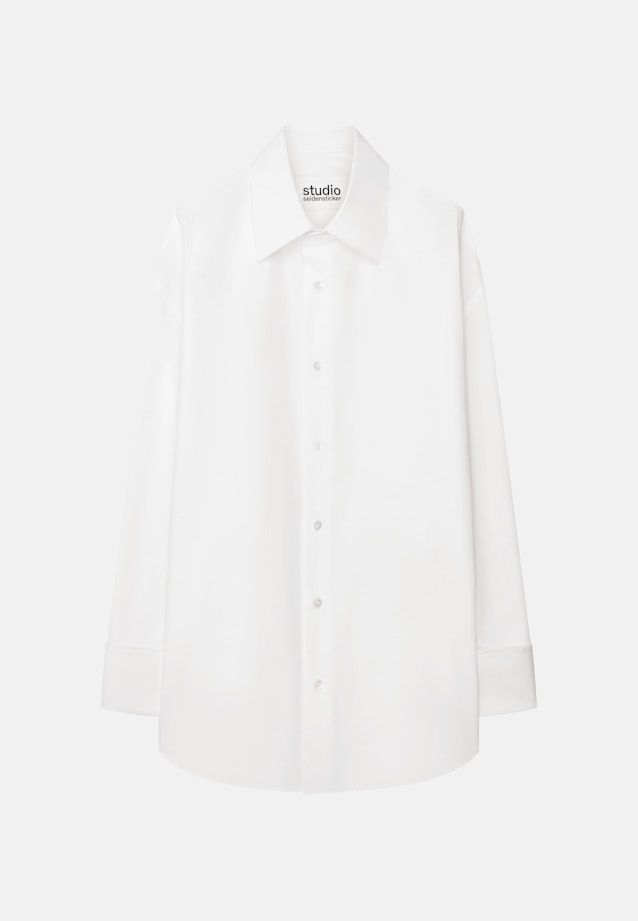 Oversized Chemise à la mode Uni in Blanc |  Seidensticker Onlineshop