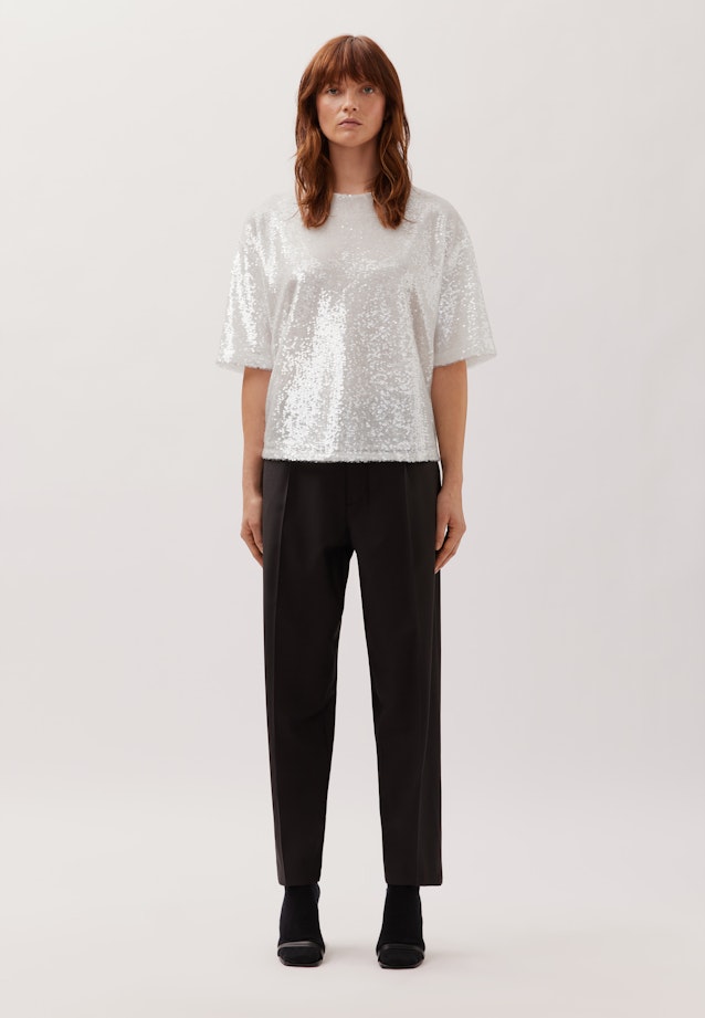 T-shirt Paillettes in Ecru |  Seidensticker Onlineshop