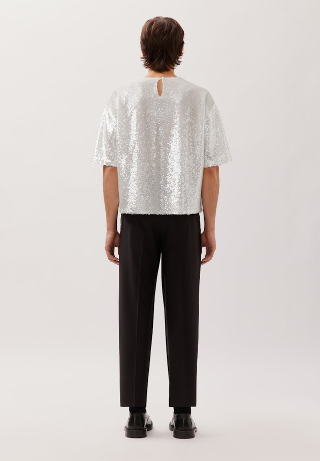T-shirt Paillettes in Ecru |  Seidensticker Onlineshop