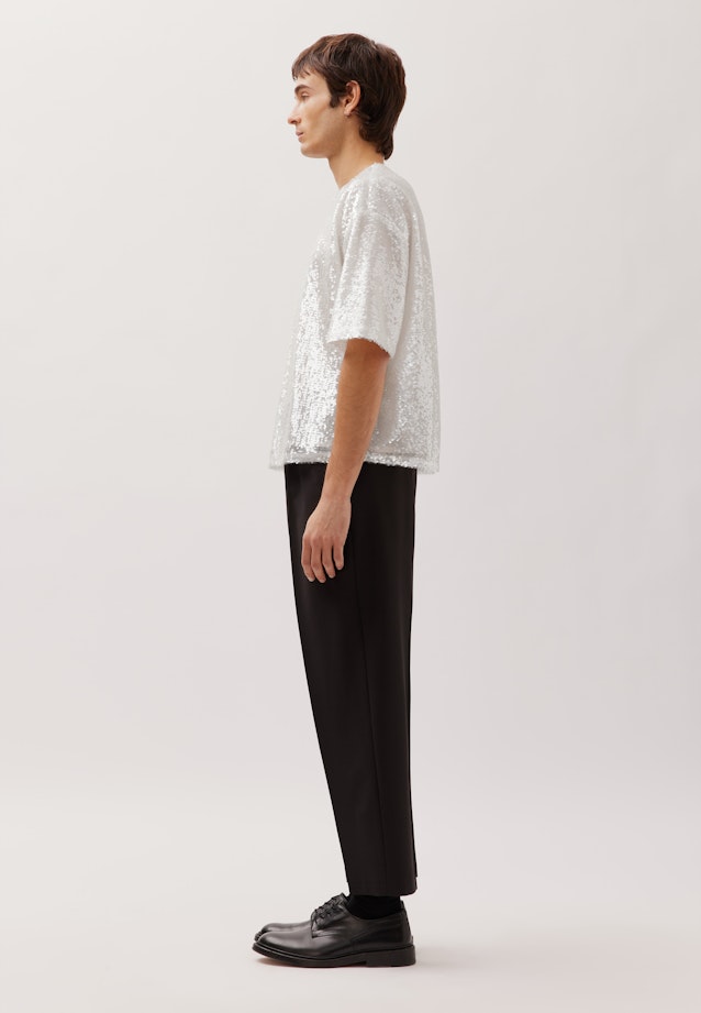 T-shirt Paillettes in Ecru |  Seidensticker Onlineshop