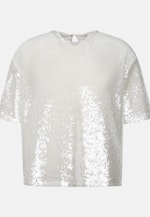 T-shirt Paillettes in Ecru |  Seidensticker Onlineshop