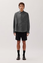 Oversized Chemise à la mode Cuir in Gris |  Seidensticker Onlineshop