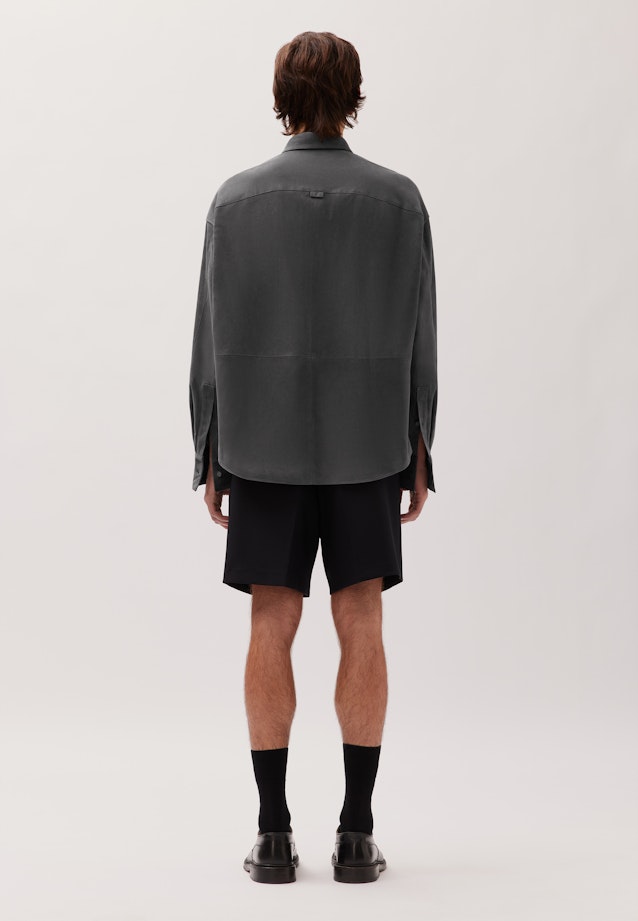 Oversized Chemise à la mode Cuir in Gris |  Seidensticker Onlineshop
