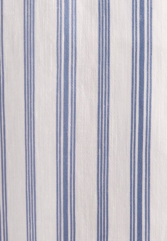 Weit schwingendes Hemdblusenkleid mit Bindgürtel aus Leinen Mix, slim in Mittelblau |  Seidensticker Onlineshop