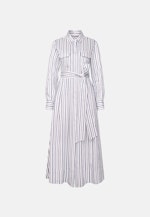 Hemdblusenkleid mit Taillengürtel aus Leinen Mix in Mittelblau |  Seidensticker Onlineshop