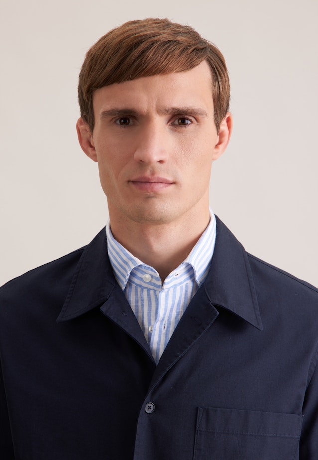 Regular Casual Hemd Uni in Dunkelblau |  Seidensticker Onlineshop