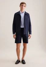 Regular Chemise décontractée Uni in Bleu Foncé |  Seidensticker Onlineshop