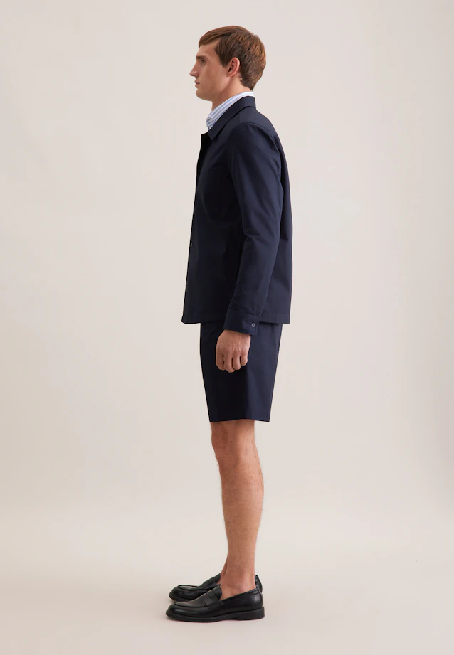 Regular Chemise décontractée Uni in Bleu Foncé |  Seidensticker Onlineshop